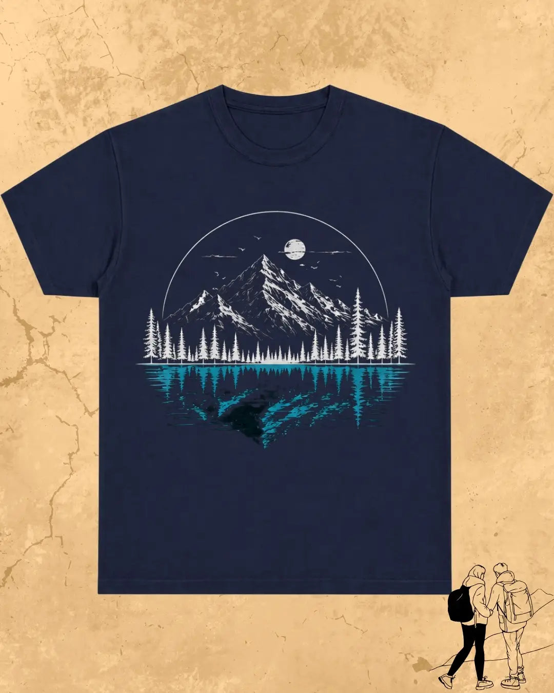 Mountain Reflection Cotton Tshirt