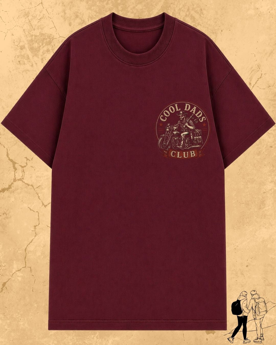 Vintage Cool Dad's Motorcycle Cotton Tshirt
