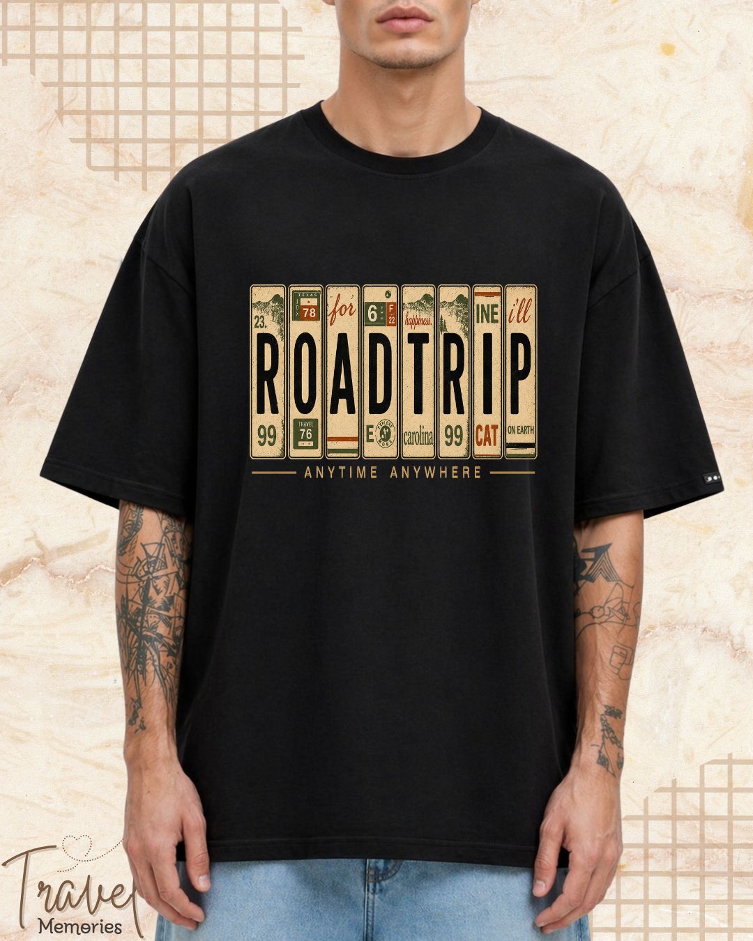 Roadtrip Travel Cotton Tshirt