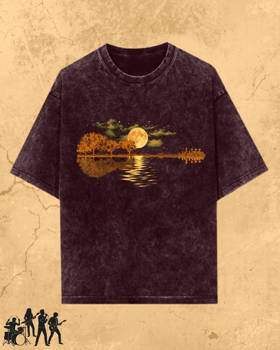 Guitar Relaxation Music Cotton T-Shirt