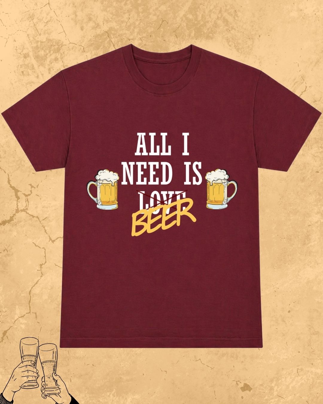 Beer Over Love Cotton Tshirt