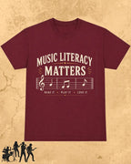 Music Literacy Matters Cotton T-Shirt