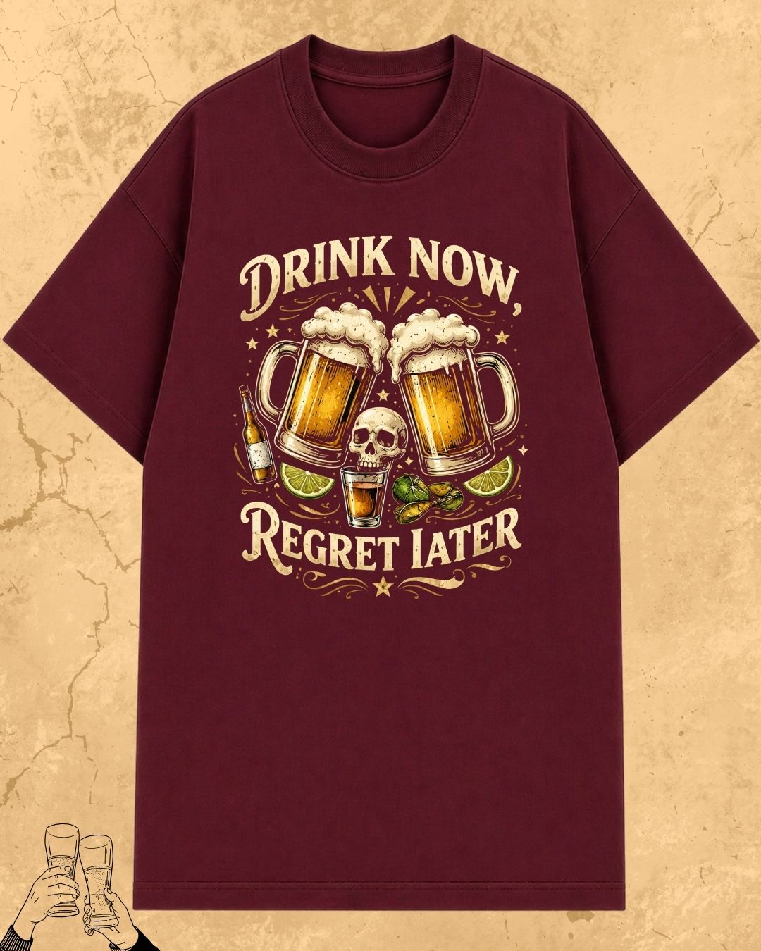 Skull Beer Party T-Shirt