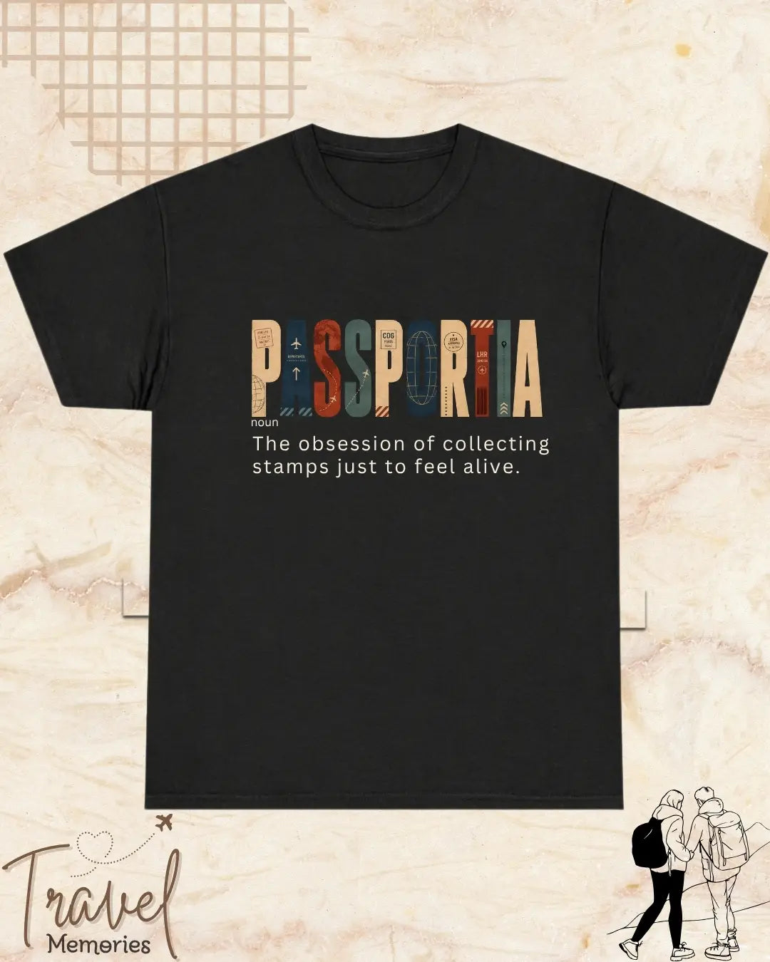 Travel Dictionary Cotton Tshirt