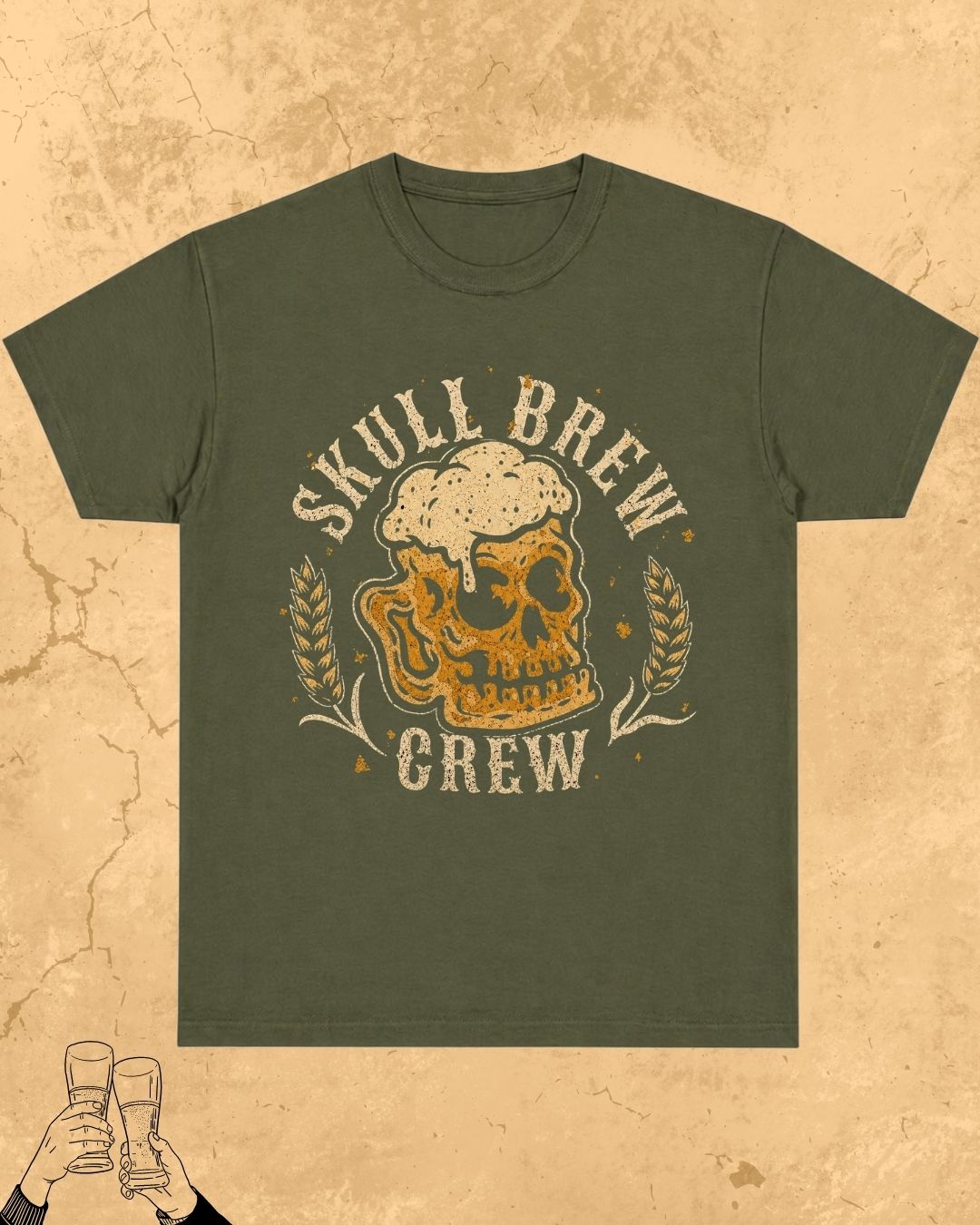 Skull Beer Party T-Shirt