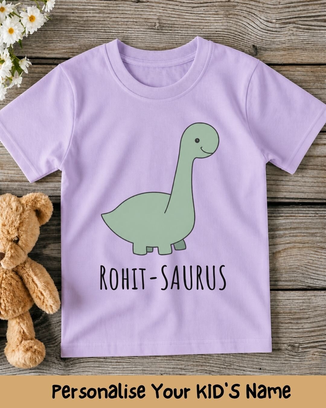 Dinosaur Custom Kid's Cotton Tee