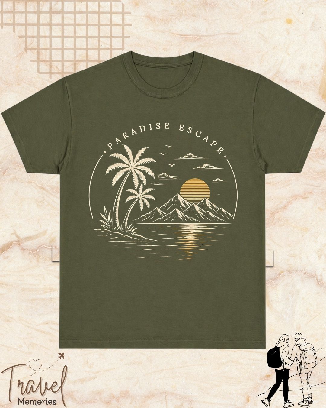 Scenic Route Vintage Adventure Cotton Tshirt