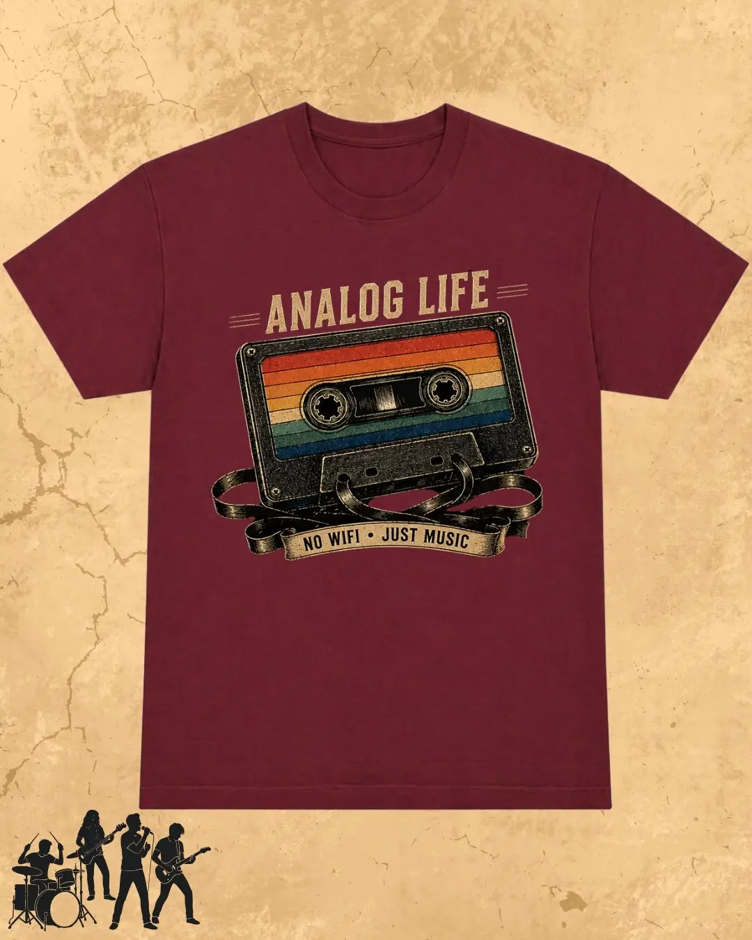 Retro Cassette Music Cotton Tshirt