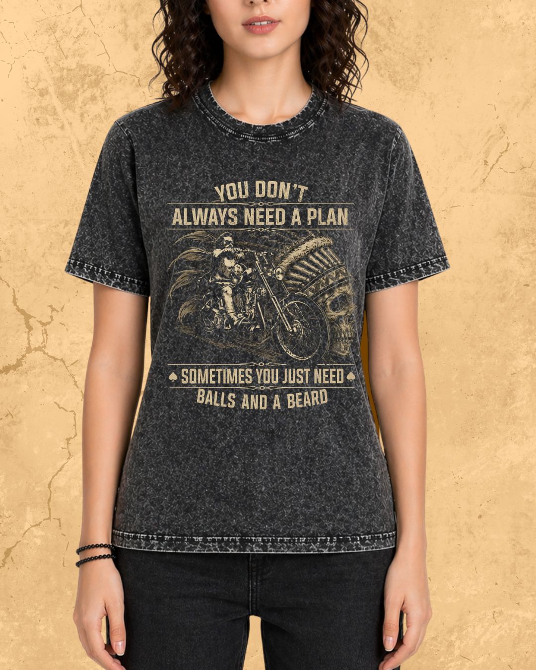 Rebel Beard Motorcycle Cotton Tshirt