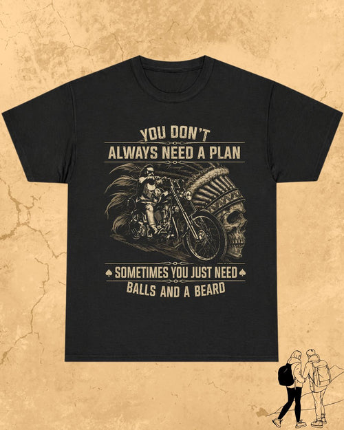 Rebel Beard Motorcycle Cotton Tshirt