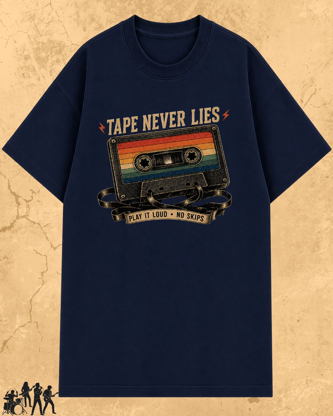 Retro Cassette Music Cotton Tshirt