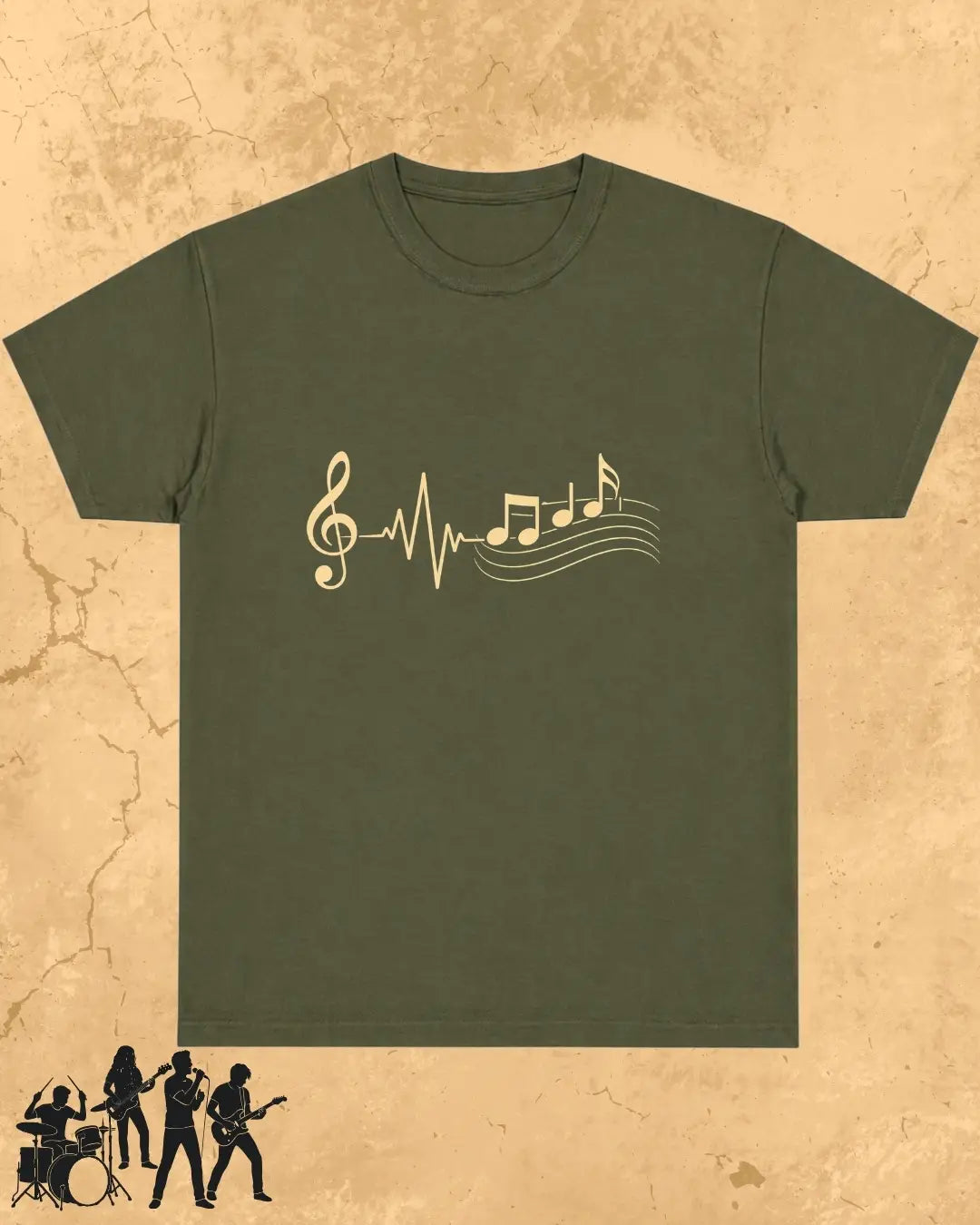 Minimal Music Vibe Cotton Tshirt