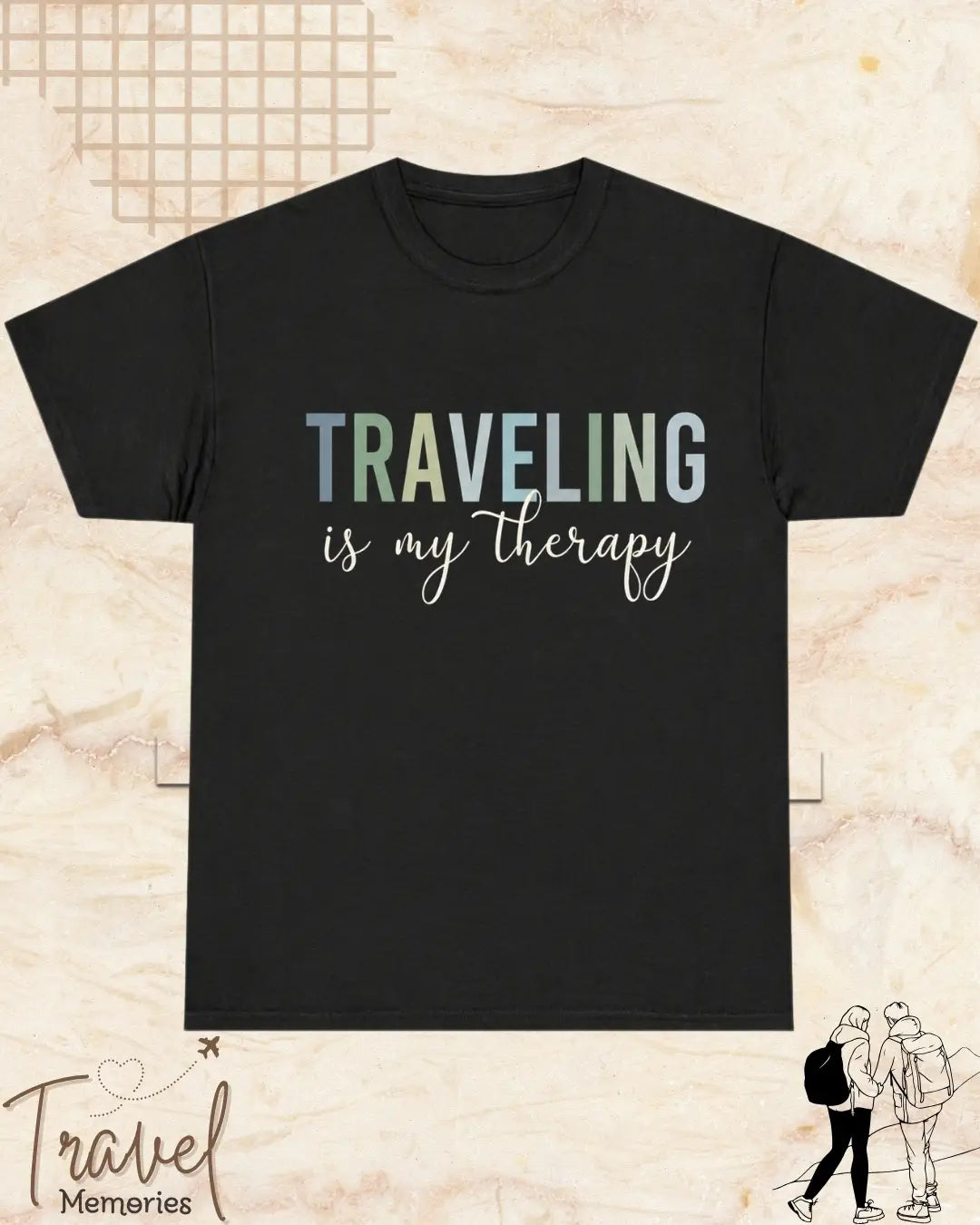 WanderScape Travel Cotton Tshirt