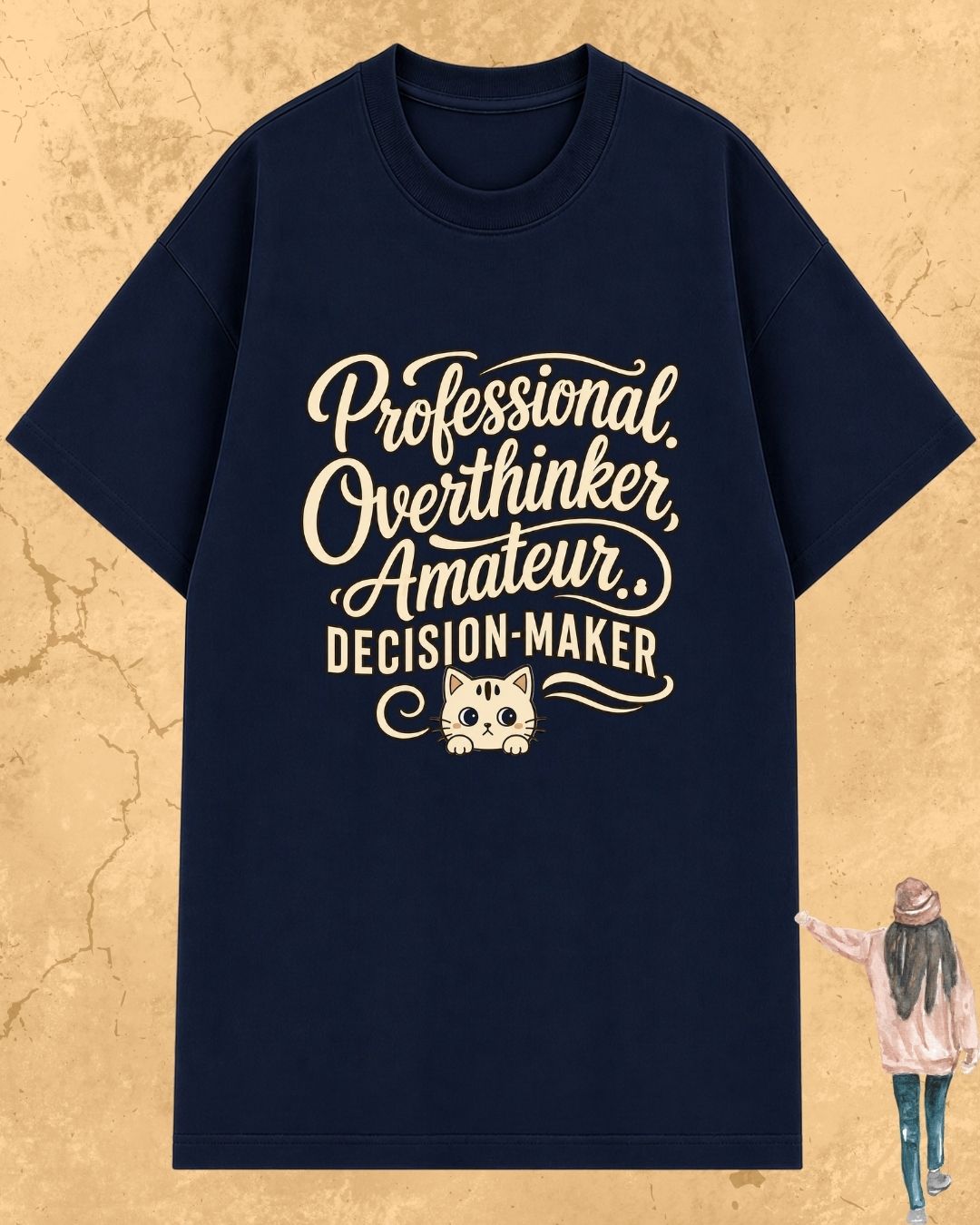 Cool Meow Girl Vibes Cotton Tee