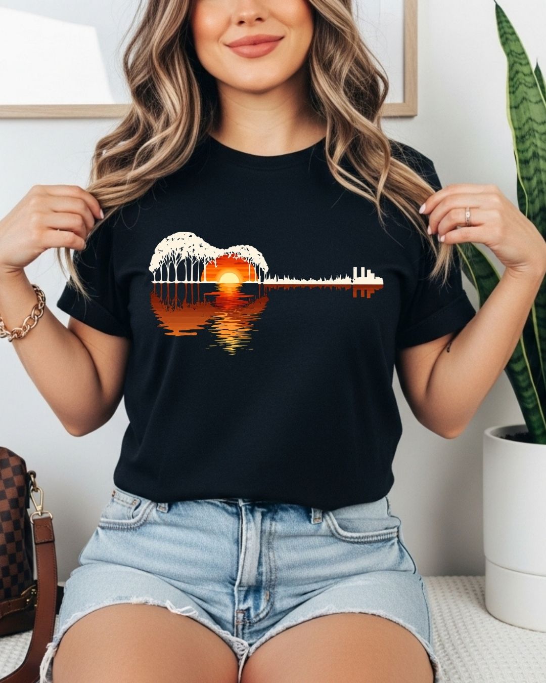 Guitar Relaxation Music Cotton T-Shirt