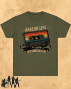 Retro Cassette Music Cotton Tshirt
