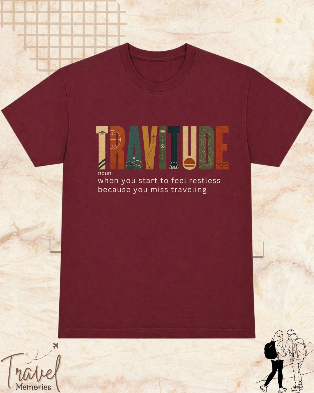 Travel Dictionary Cotton Tshirt