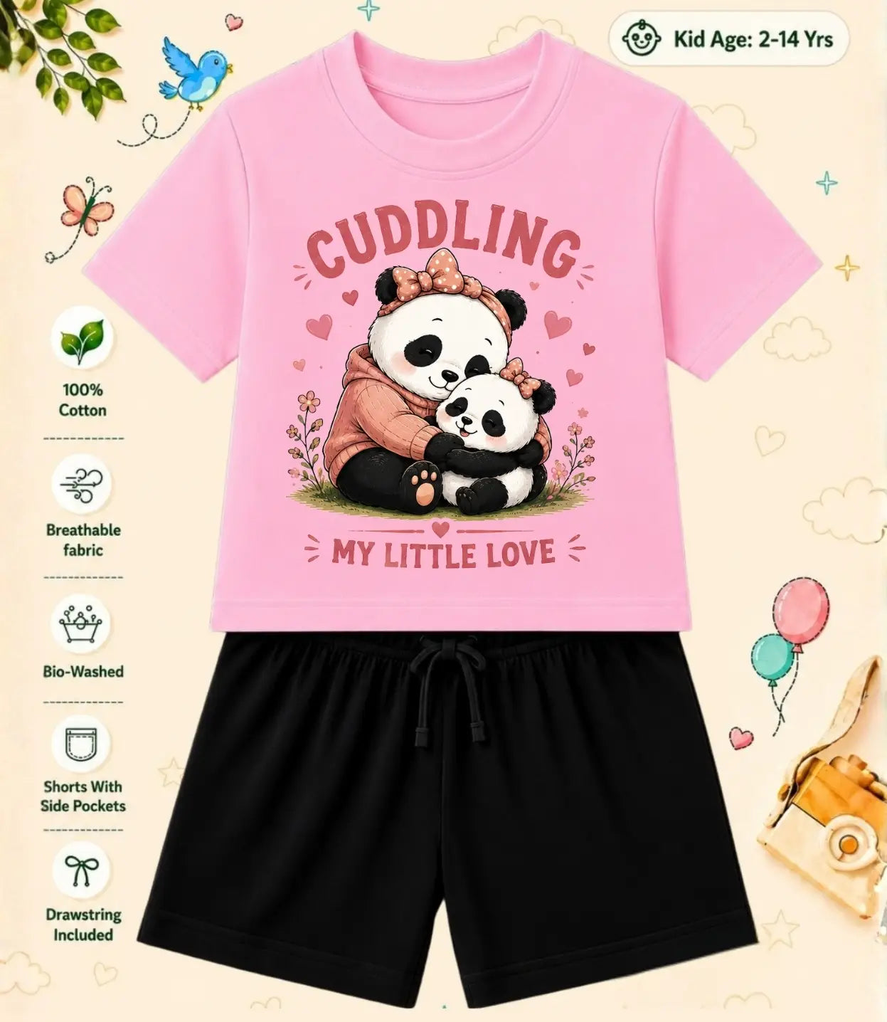 Mom - Dad Loving Kid Co-ord Set