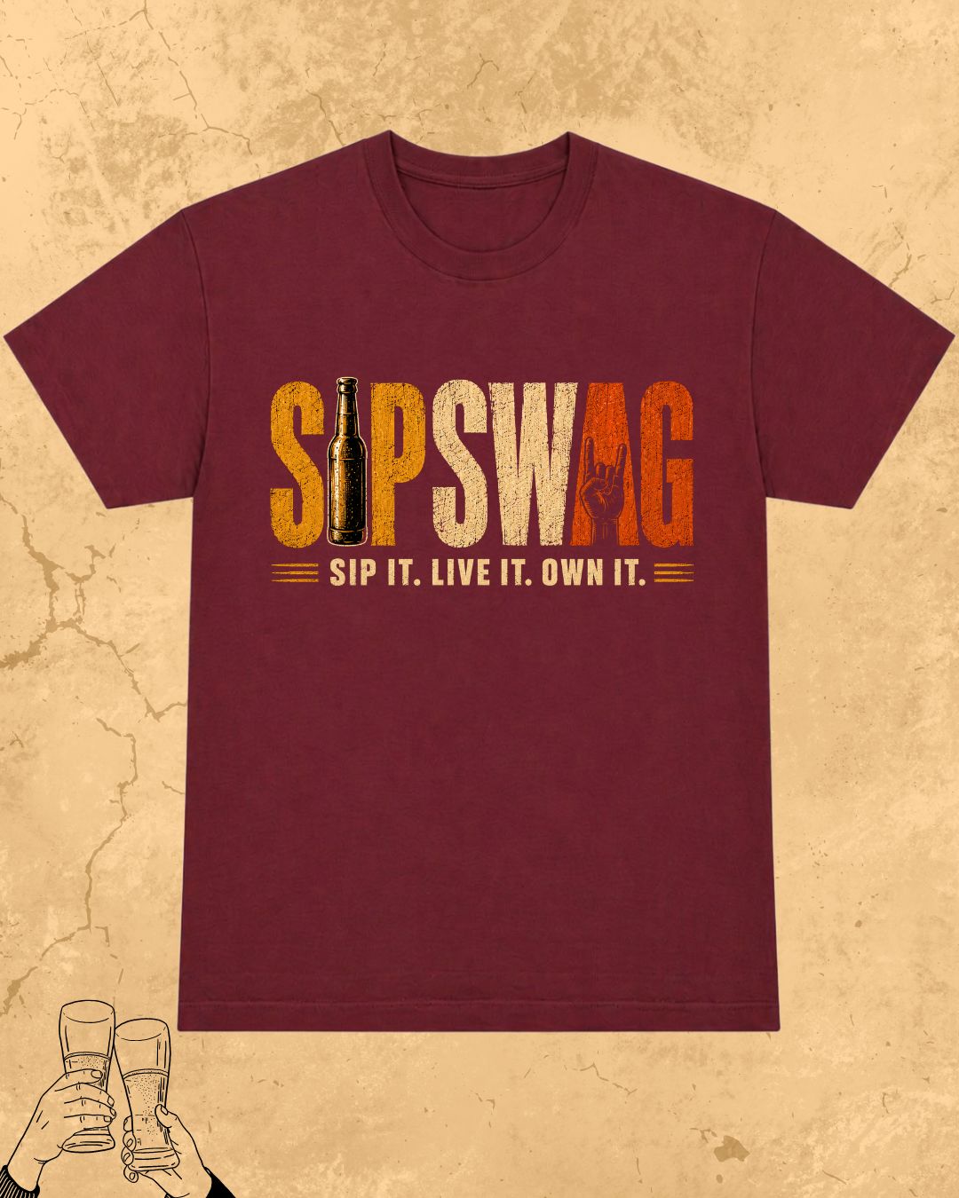 Beer Vibes Cotton Tshirt
