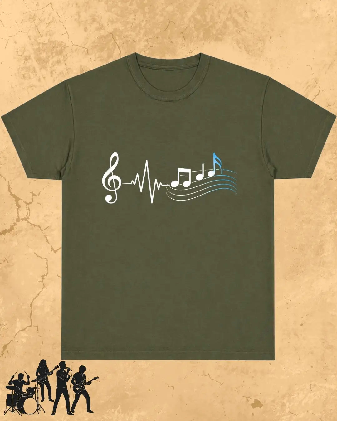 Minimal Music Vibe Cotton Tshirt