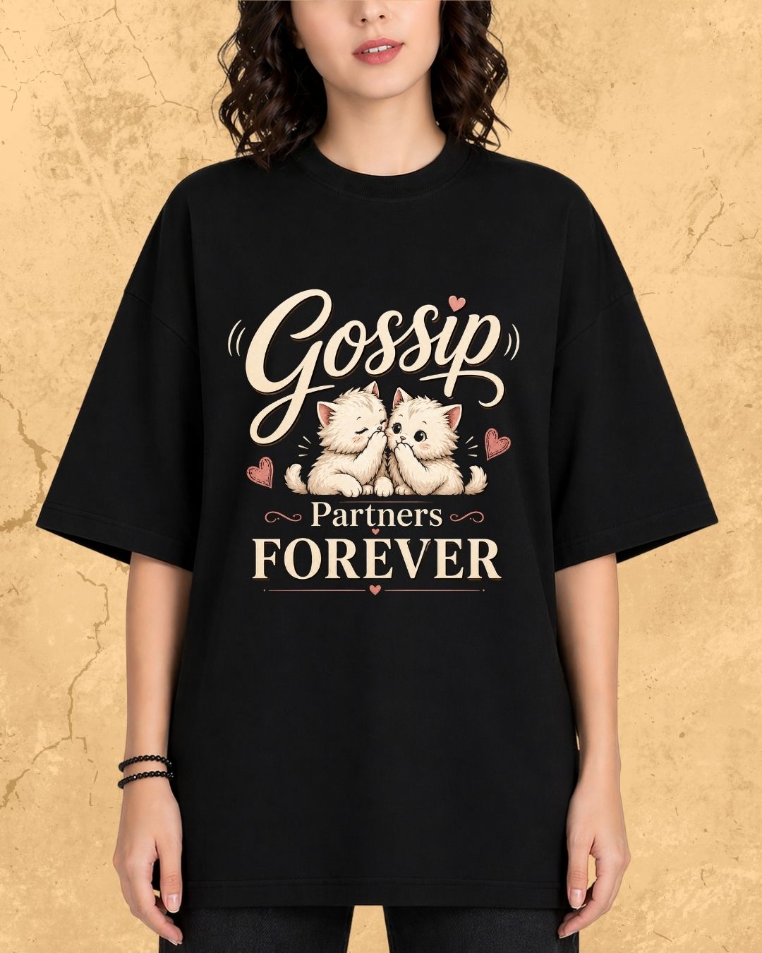 Meow Besties Cotton Tshirt