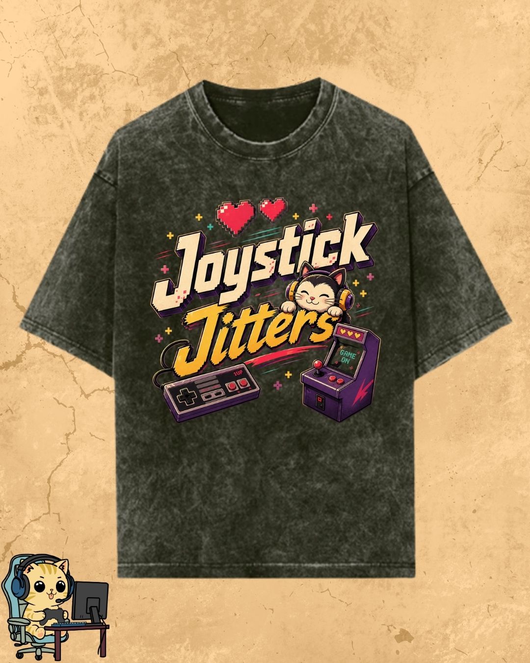 Purrfect Gamer Cotton Tshirt