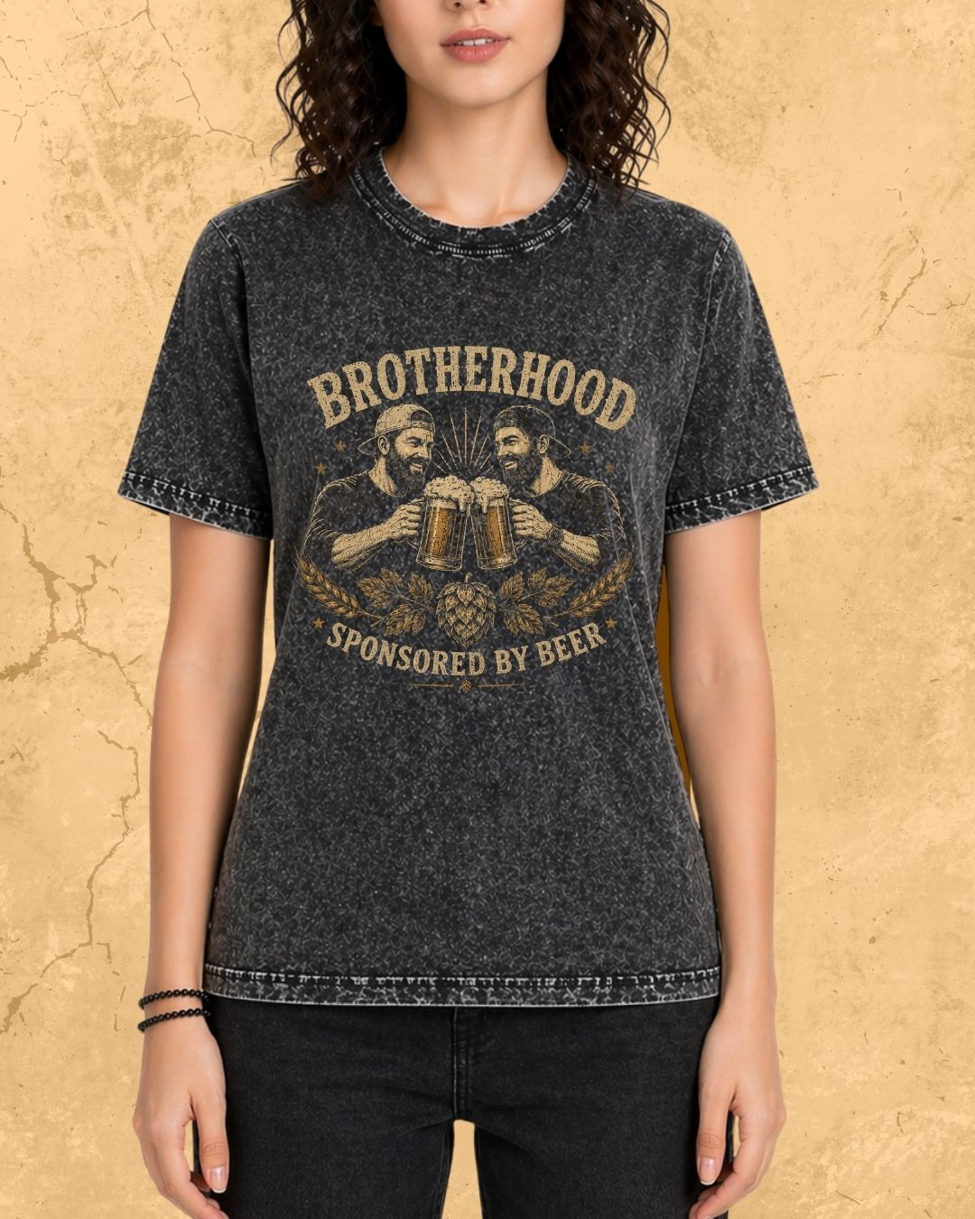 Beer Bond Statement Cotton T-Shirt
