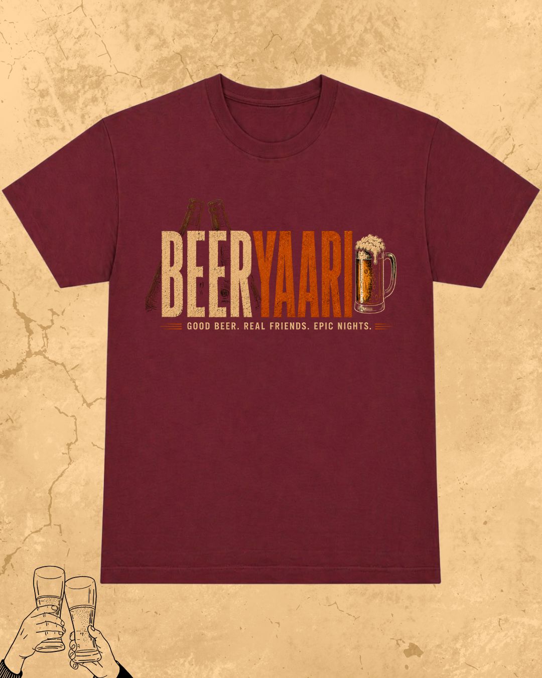 Beer Vibes Cotton Tshirt