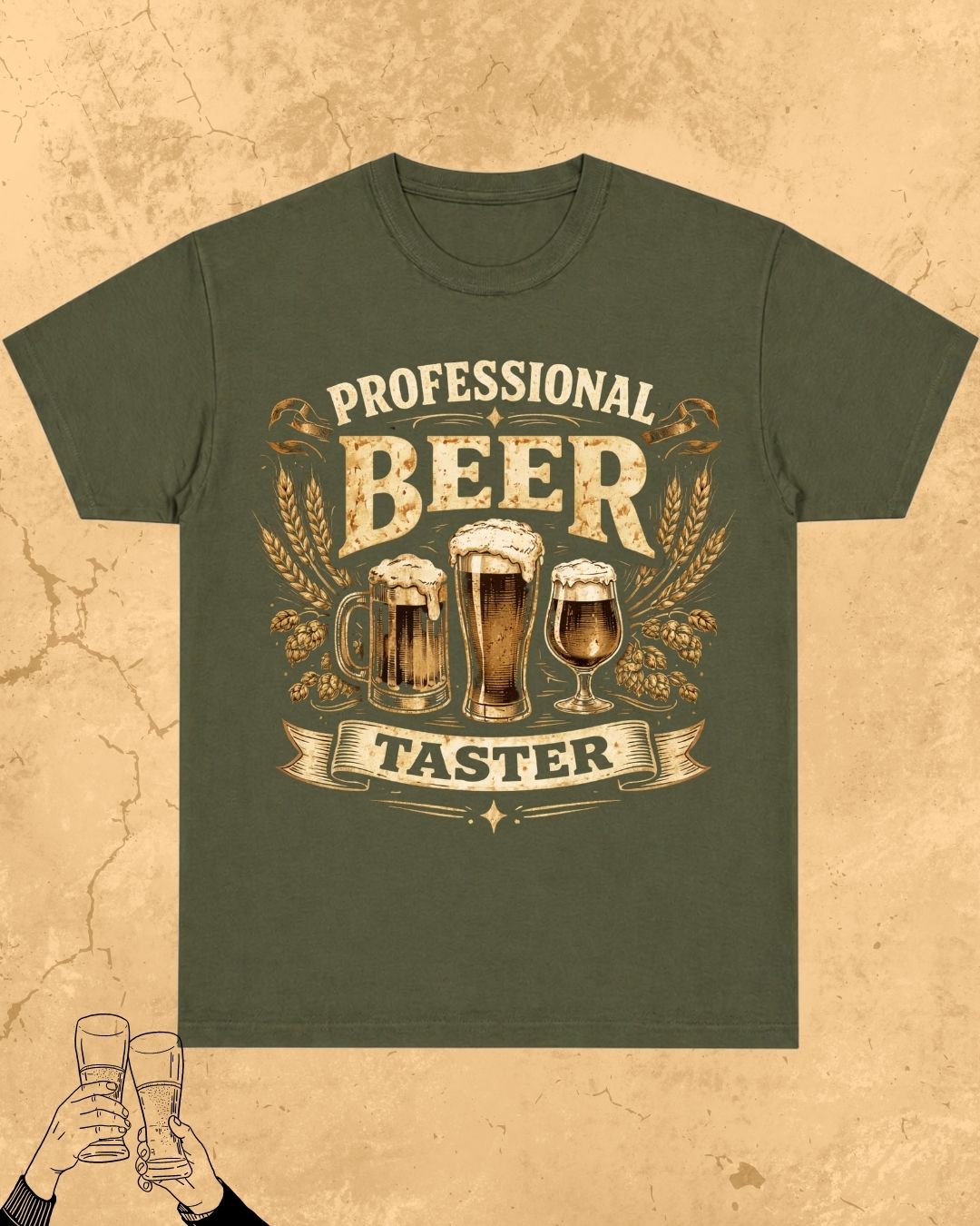 Beer Bond Statement Cotton T-Shirt