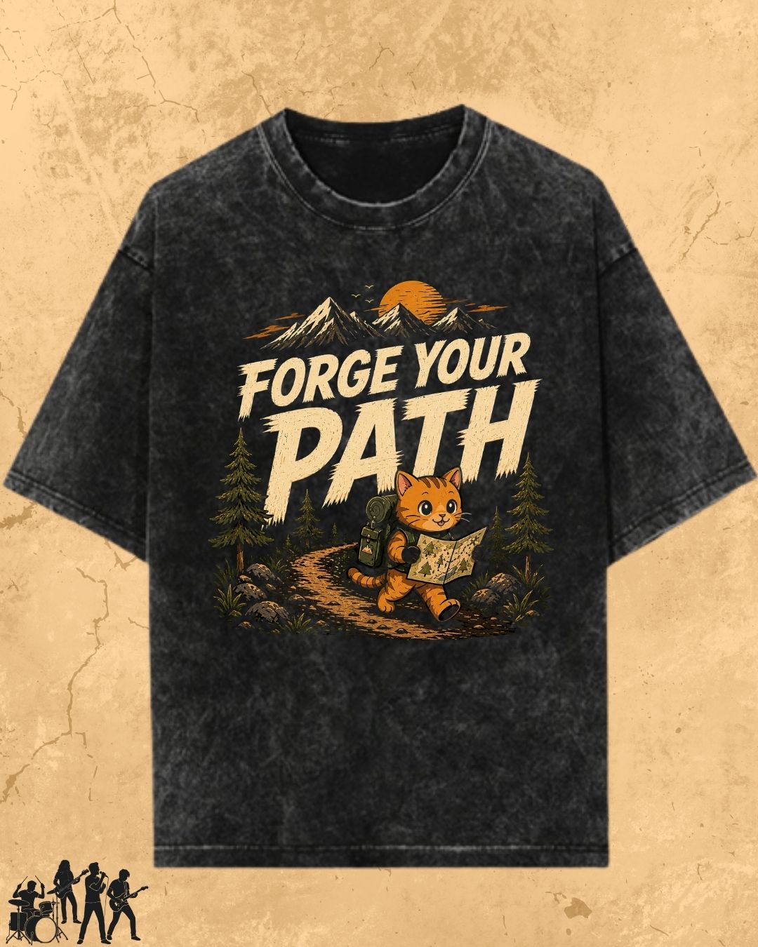 Meow Travel Mode Cotton Tshirt