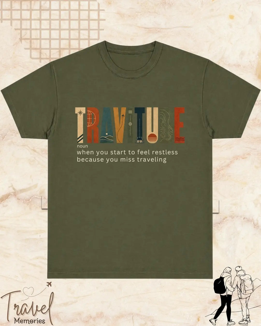 Travel Dictionary Cotton Tshirt
