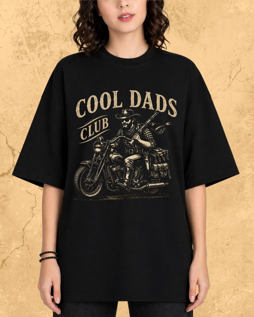Vintage Cool Dad's Motorcycle Cotton Tshirt