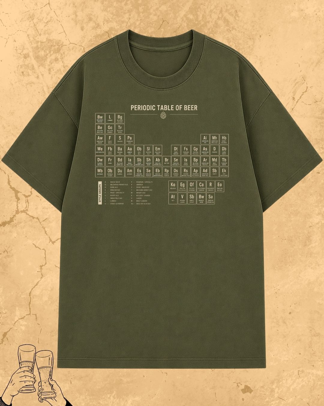 Beer Chemistry Pun Cotton Tshirt