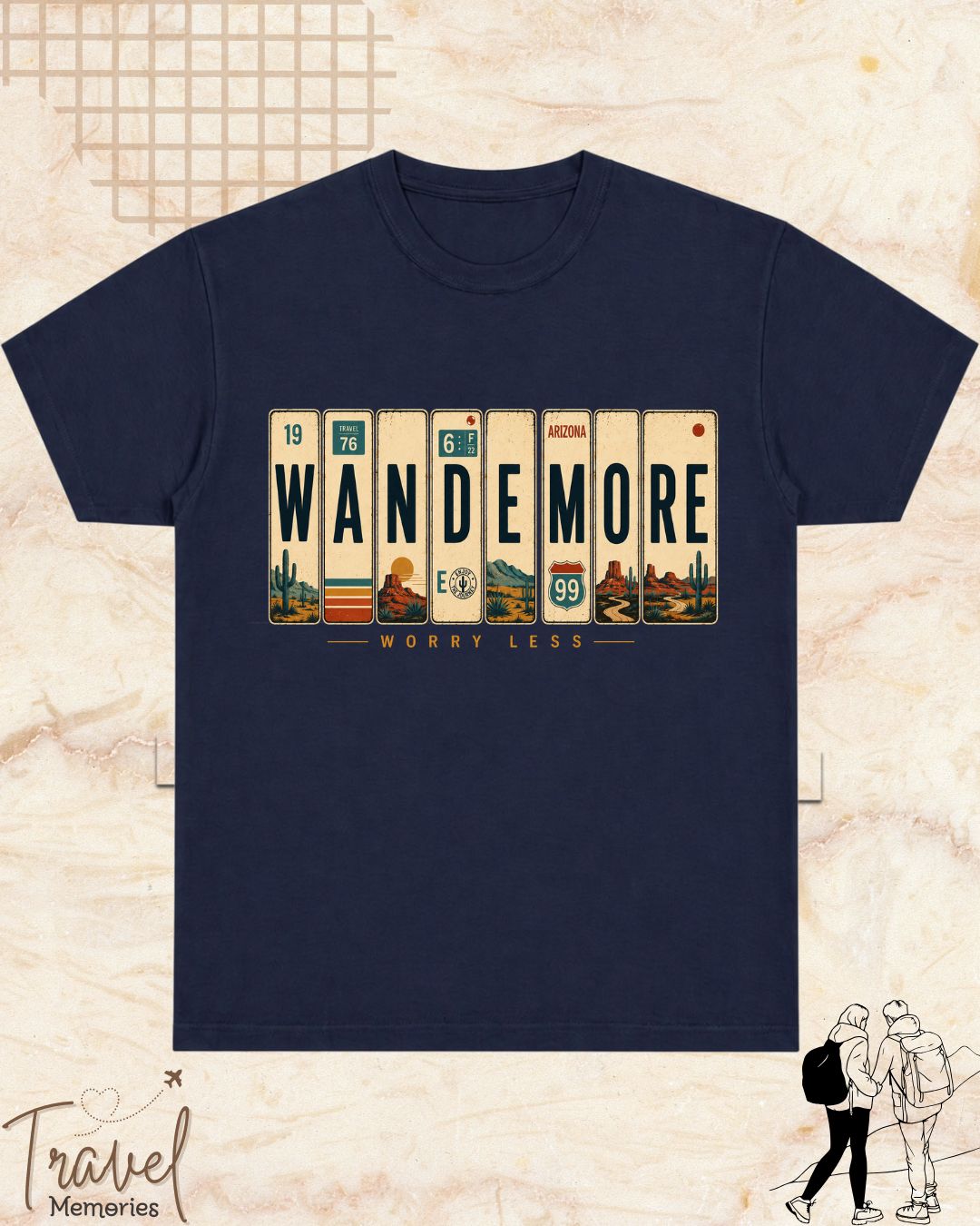 Roadtrip Travel Cotton Tshirt