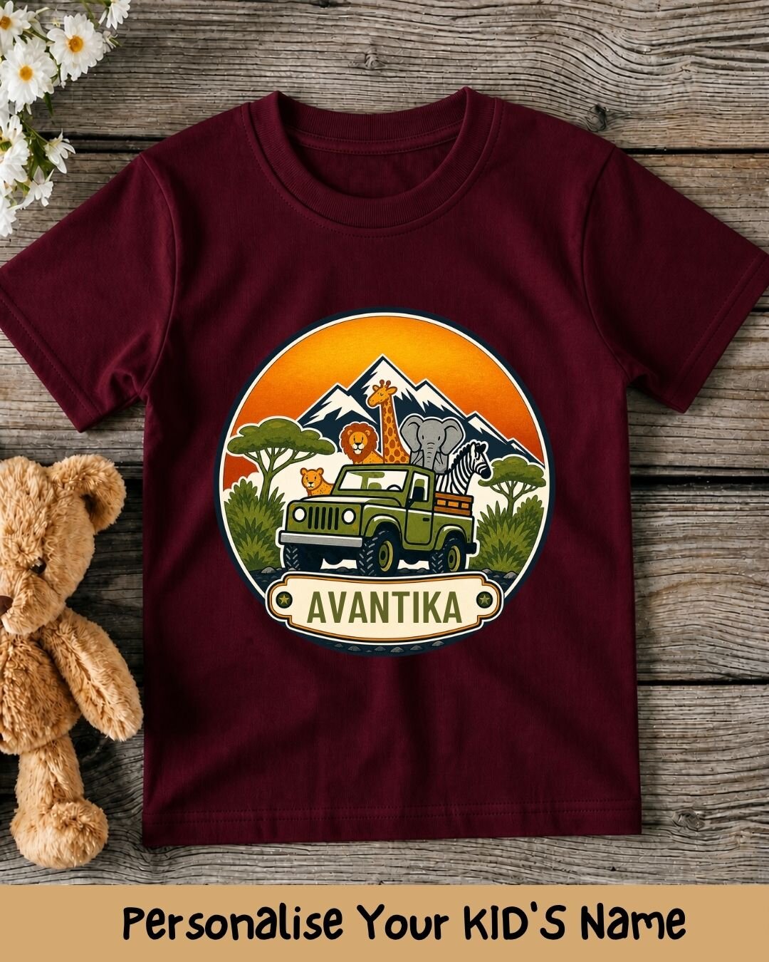 Vintage Adventure Custom Kid Cotton Tee