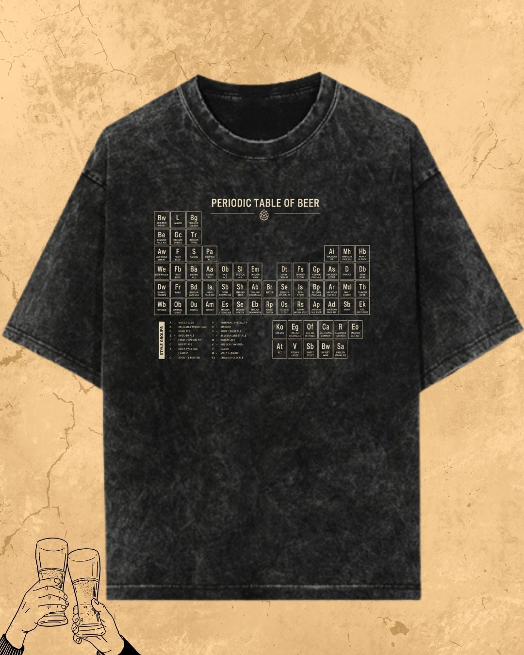 Beer Chemistry Pun Cotton Tshirt