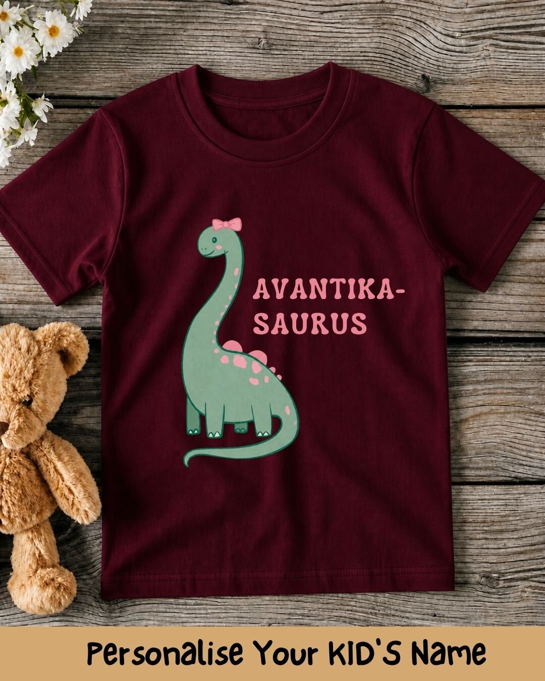 Dinosaur Custom Kid's Cotton Tee