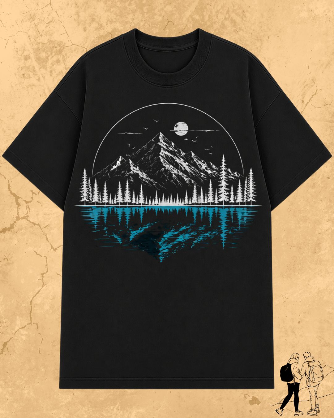 Mountain Reflection Cotton Tshirt