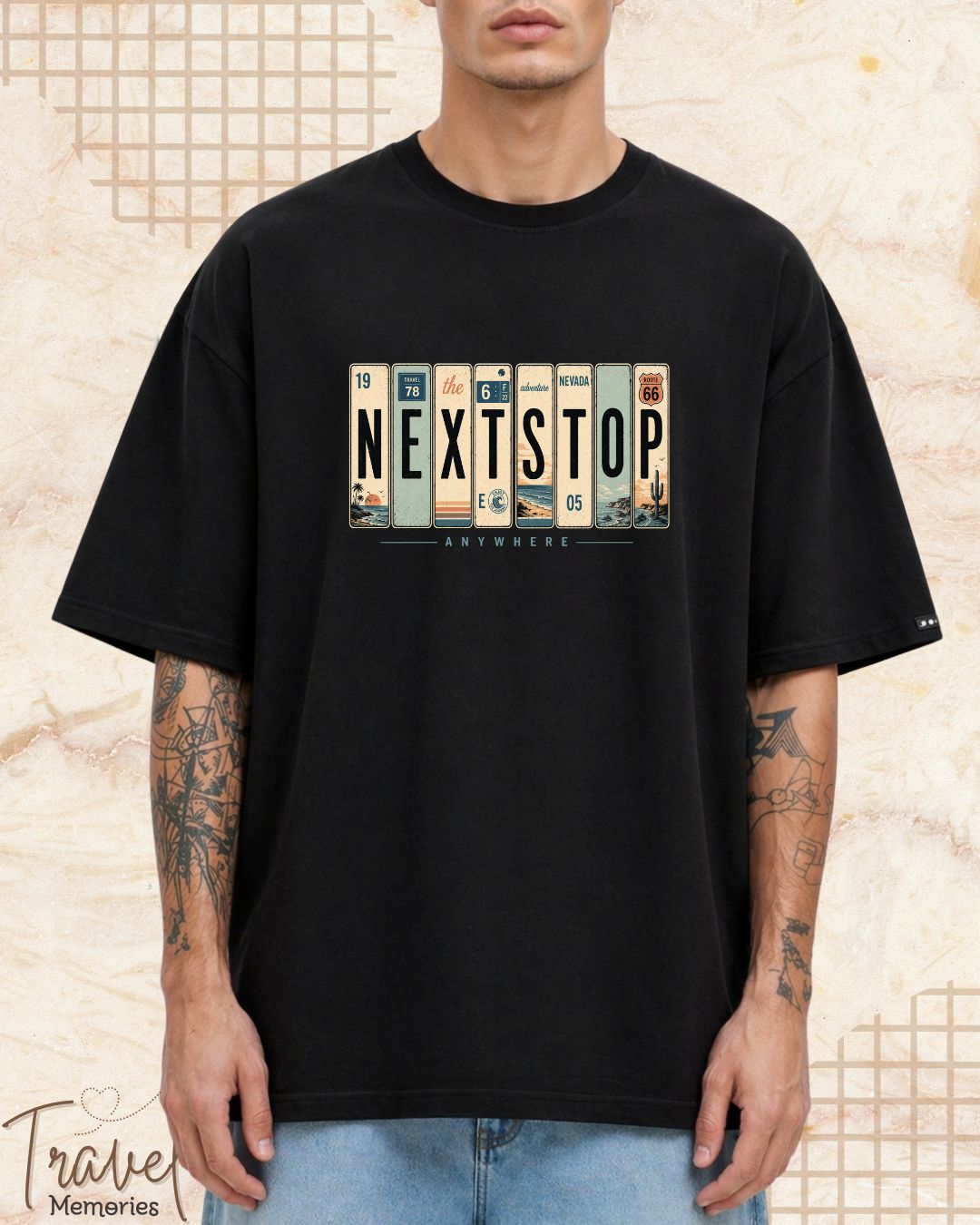 Roadtrip Travel Cotton Tshirt