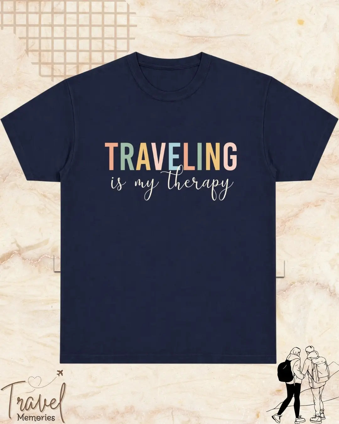 WanderScape Travel Cotton Tshirt