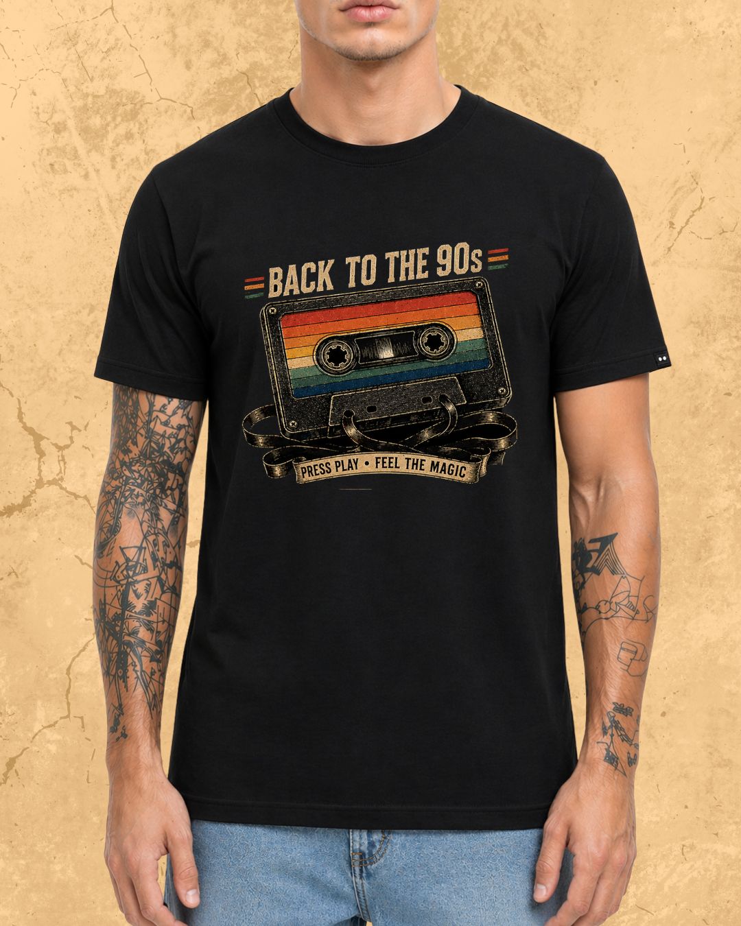 Retro Cassette Music Cotton Tshirt
