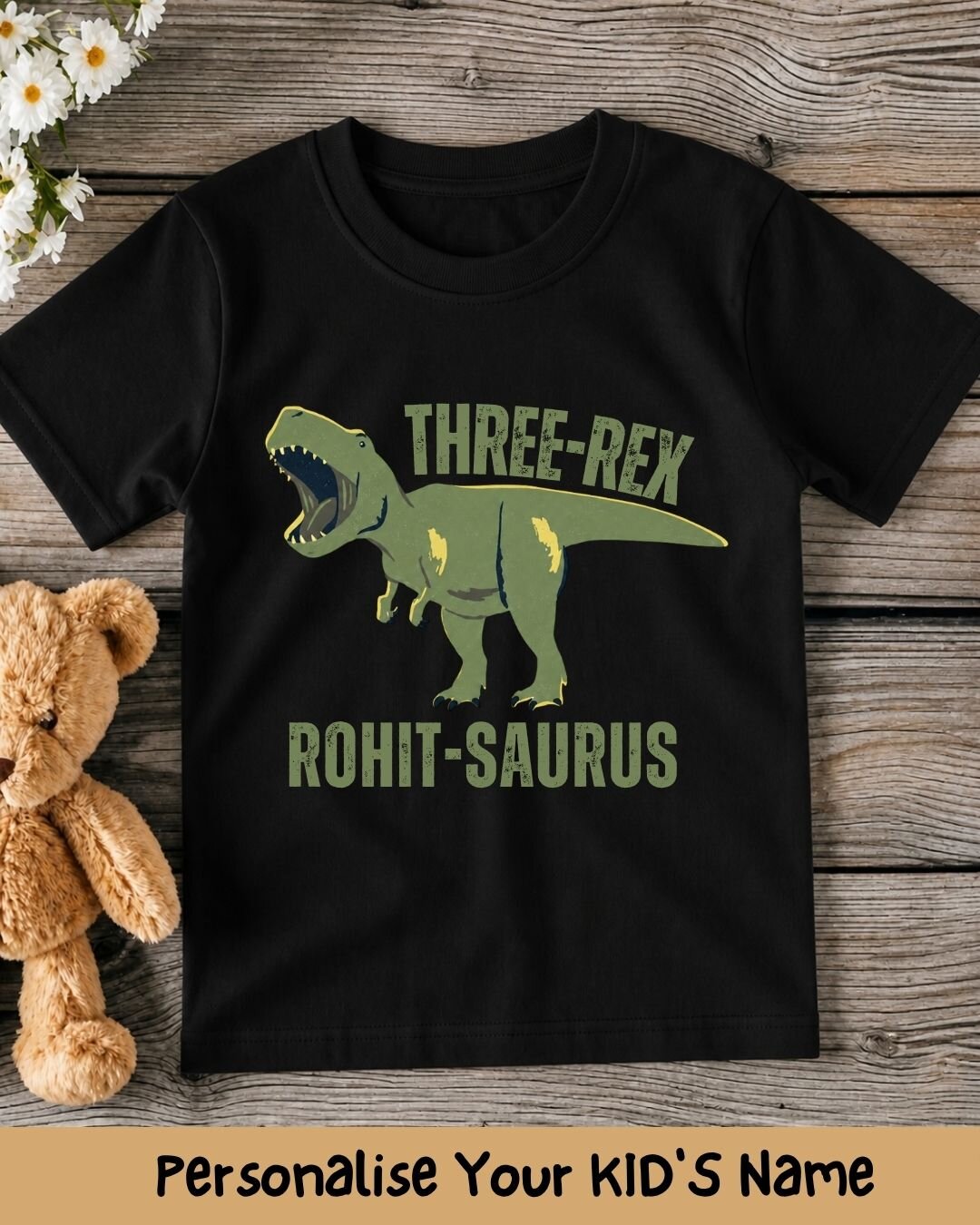 Dinosaur Custom Kid's Cotton Tee
