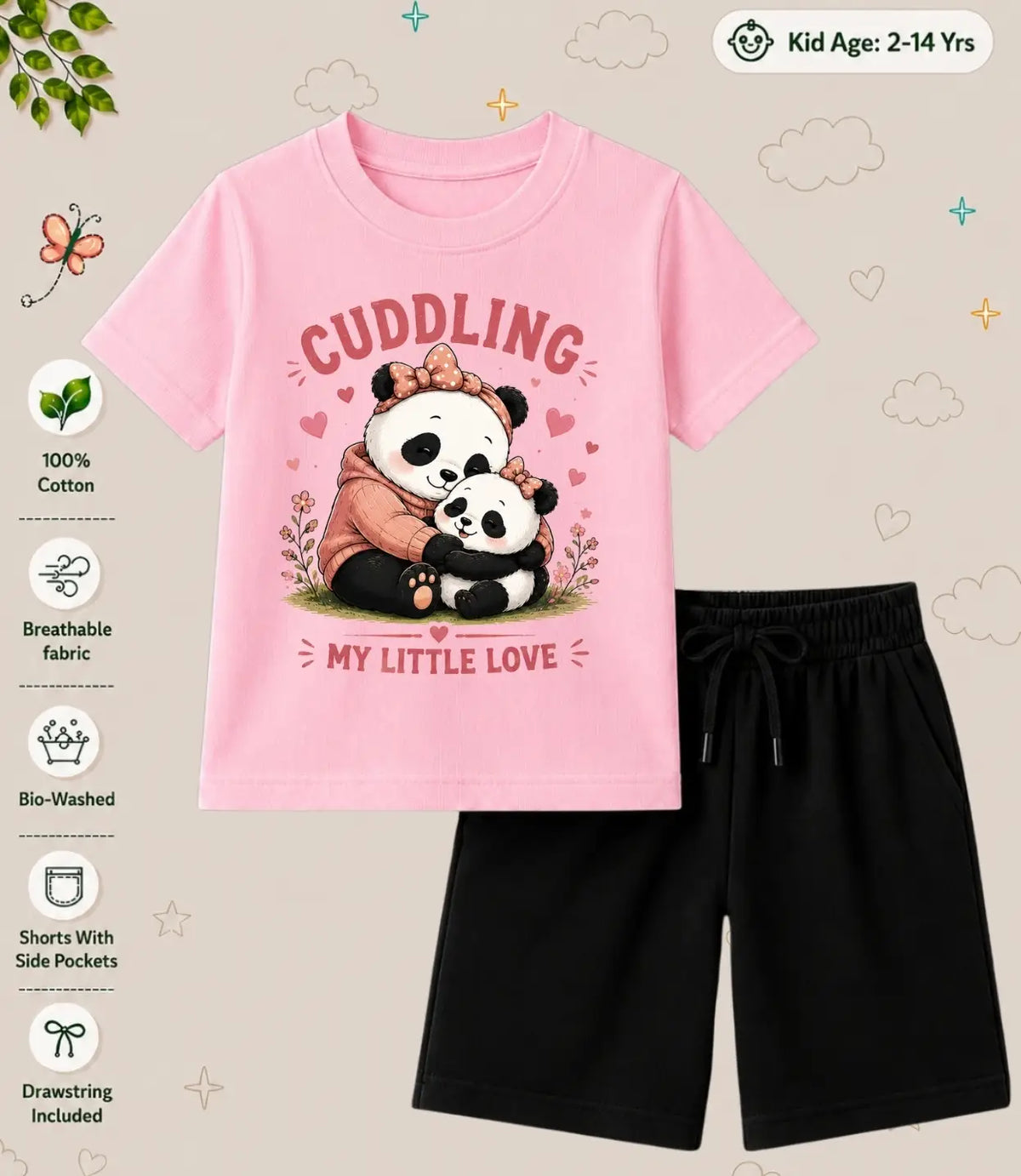 Mom - Dad Loving Kid Co-ord Set