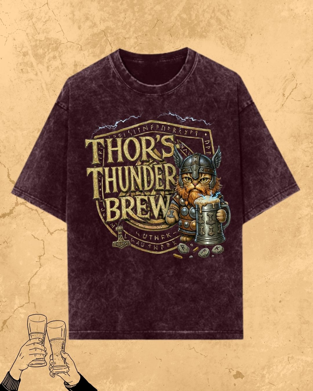 Mythic Beer Warrior Cotton T-Shirt
