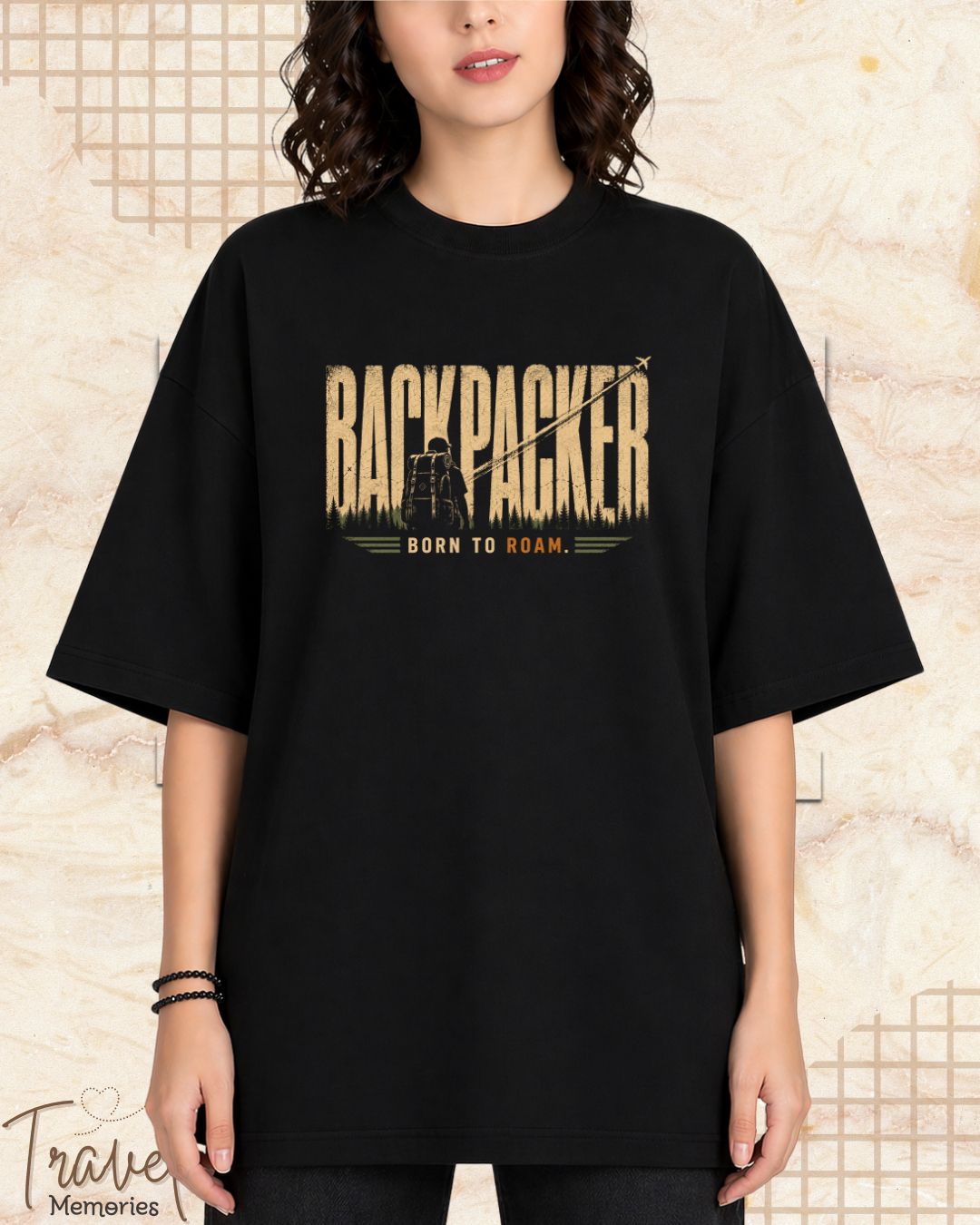 Vintage Travel Vibes Cotton Tshirt