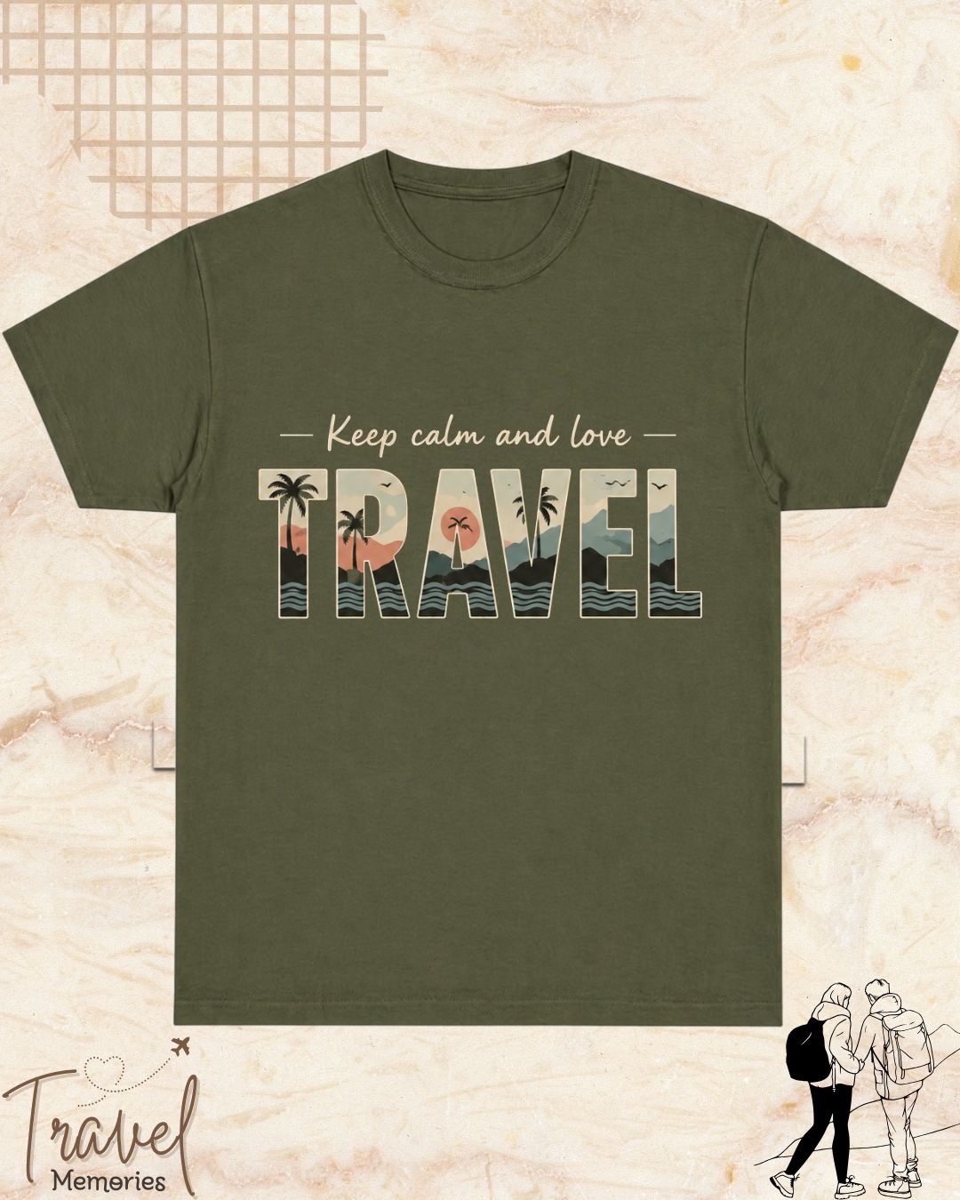 WanderScape Travel Cotton Tshirt