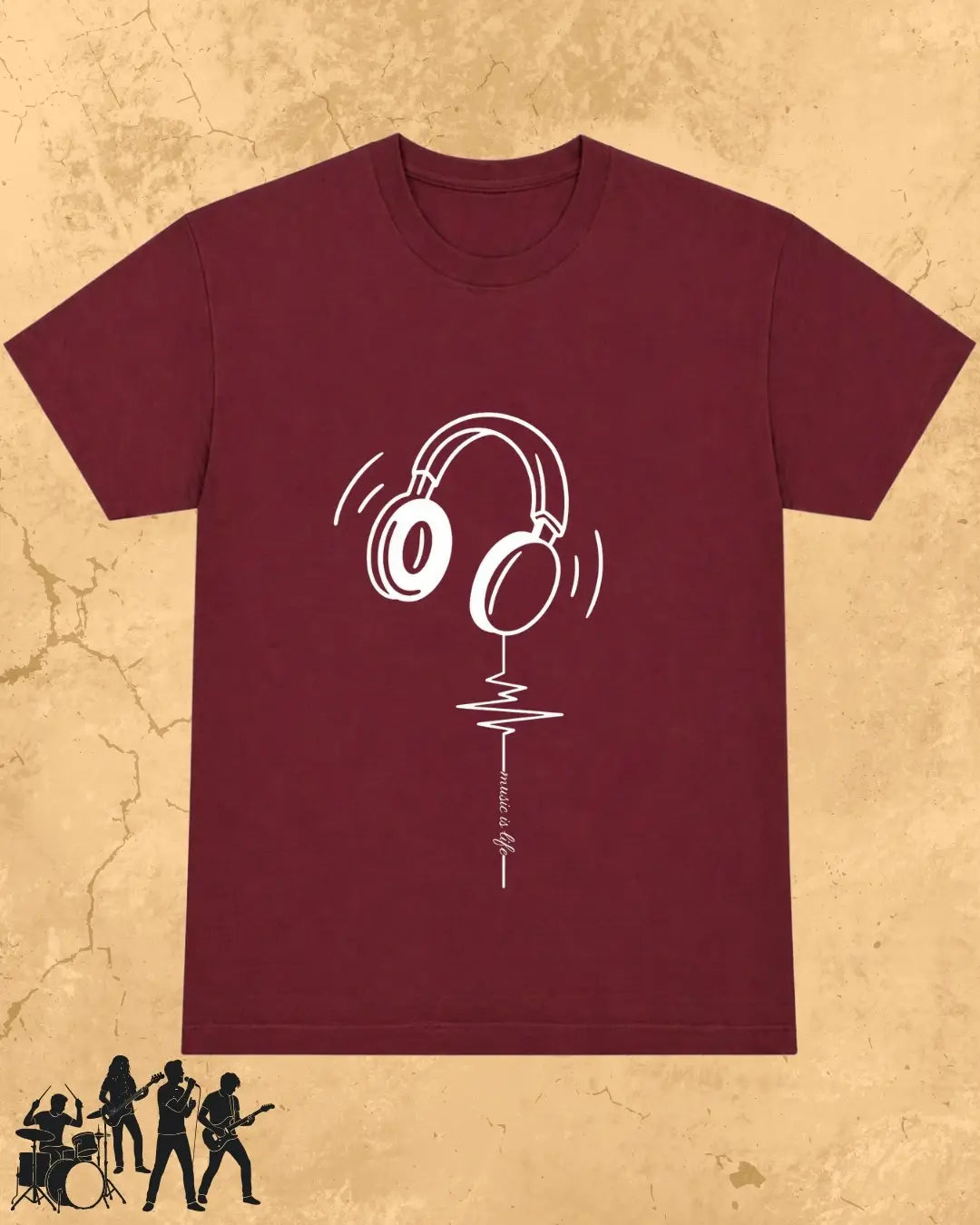 Minimal Music Vibe Cotton Tshirt