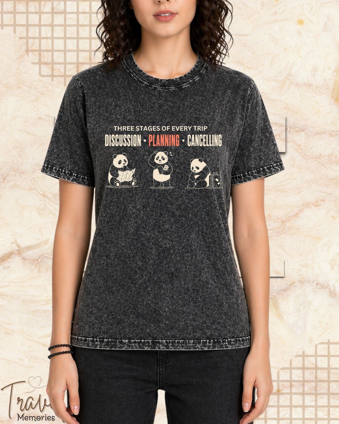 Three Stages of Every Trip Series 1 Travel Cotton Tshirt