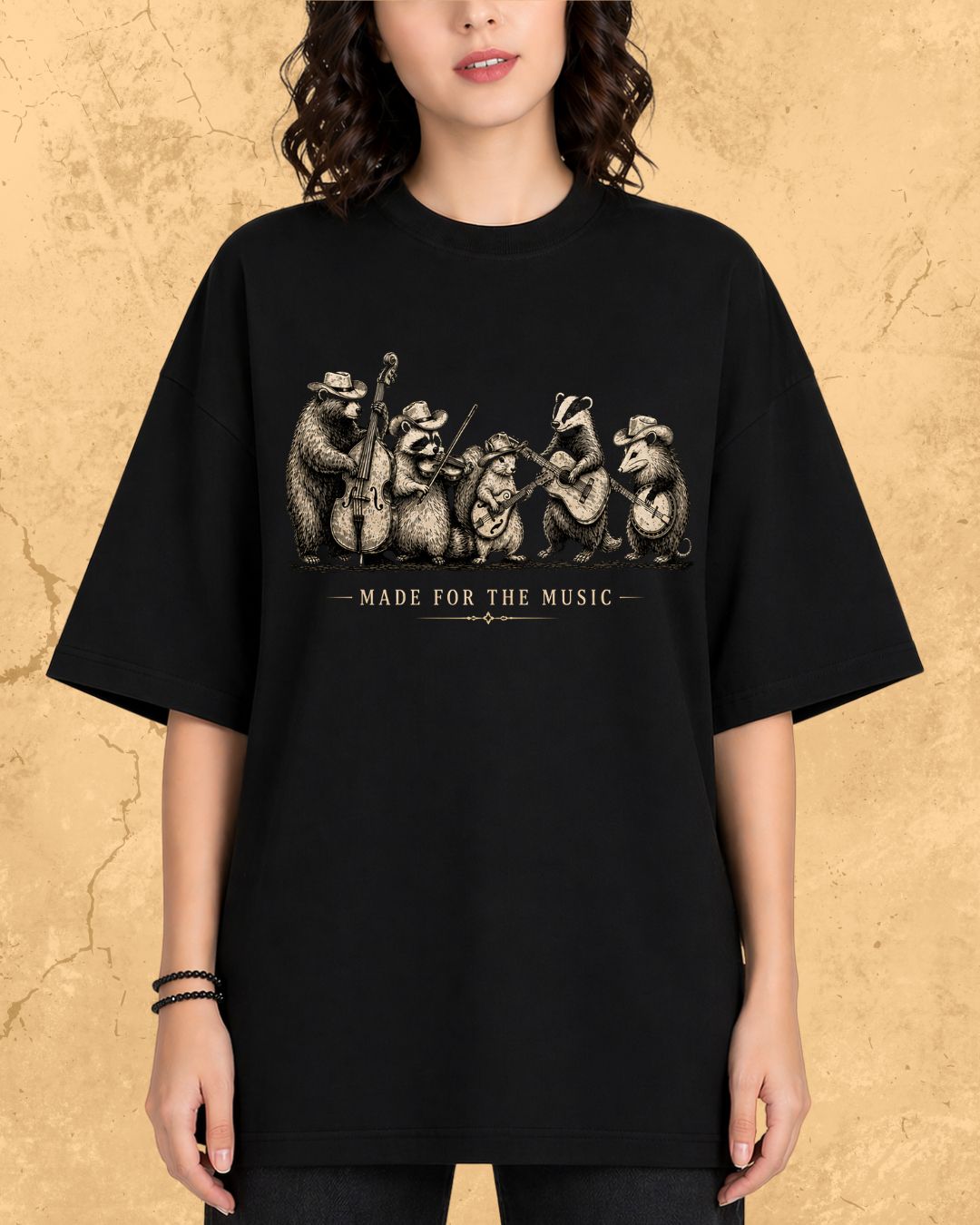 Folk Band Animals Music T-Shirt