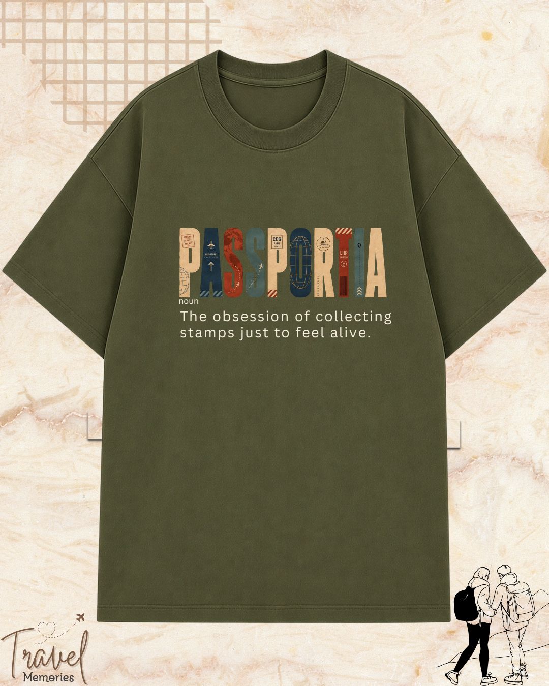 Travel Dictionary Cotton Tshirt